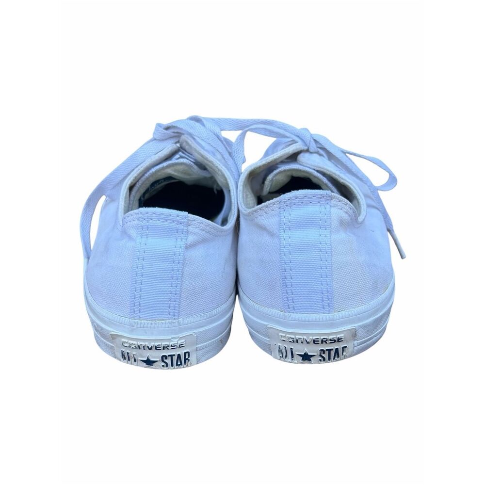Converse Chuck Taylor White Canvas Low-Top Sneakers/Tennis Shoes 11 - Picture 6 of 9